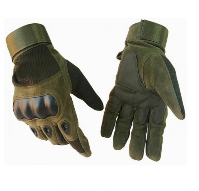 Тактические перчатки с усиленным протектором XL - изображение 1