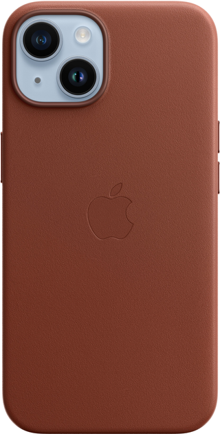 Акція на Панель Apple MagSafe Leather Case для Apple iPhone 14 Umber (MPP73RM/A/MPP73ZE/A) від Rozetka