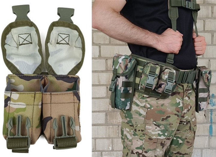 Підсумок EasyFit подвійний для гранат (Мультикам з MOLLE для гранат на розвантаження, жилет, РПС) ТАС-1409-4 (56002749) - зображення 1