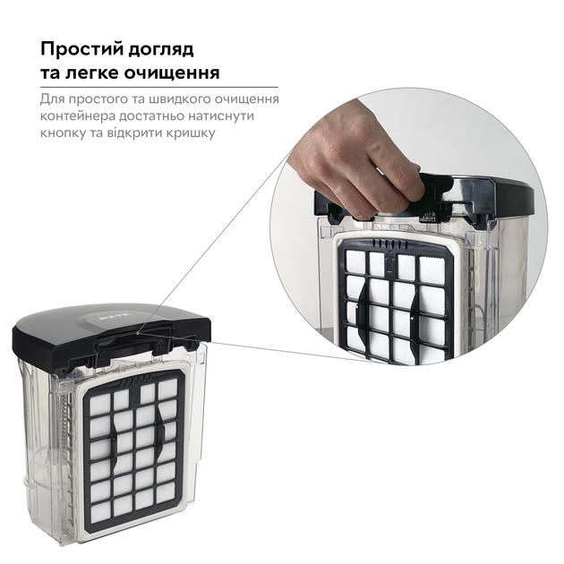 Пилосос без мішка RZTK Tornado PRO Grey T240GR - зображення 9