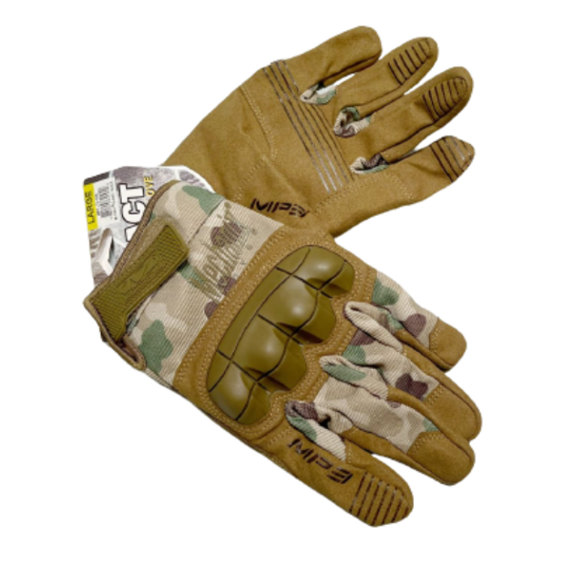 Тактические сенсорные перчатки палые Mechanix M-Pact Мультикам XL (E-0011-2) - изображение 1