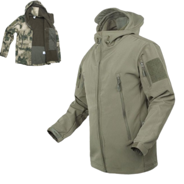 Тактическая куртка на флисе SOFT SHEL Олива XXL - изображение 1