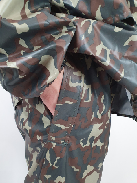Костюм дождевик армейский Дубок для военных размера 50 цвета камуфляж Вудленд 2719 - изображение 2
