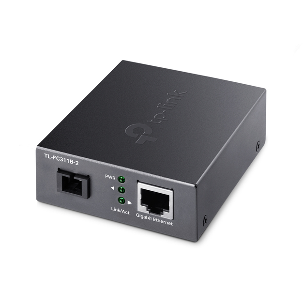 Медиаконвертер TP-LINK TL-FC311A-2 10/100/1000 WDM (TX 1550nm RX 1310nm) SM 2km SC (TL-FC311A-2) - изображение 1