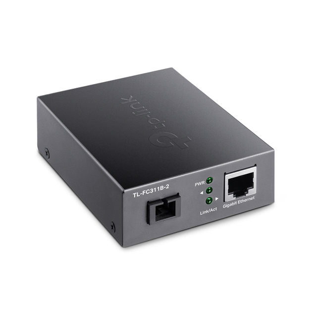 Медиаконвертер TP-LINK TL-FC311B-2 10/100/1000 WDM (TX 1310nm RX 1550nm) SM 2km SC (TL-FC311B-2) - изображение 1