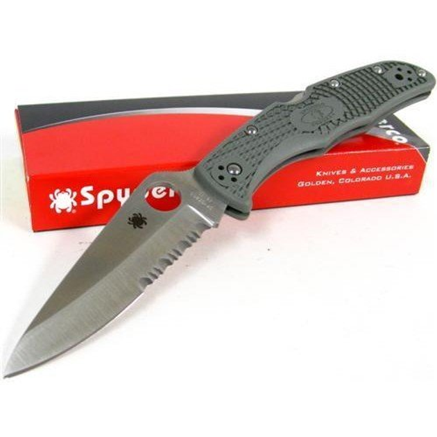 Нож складной карманный /222 мм/VG-10/Back lock - Spyderco SpydrcC10PSFG - изображение 1