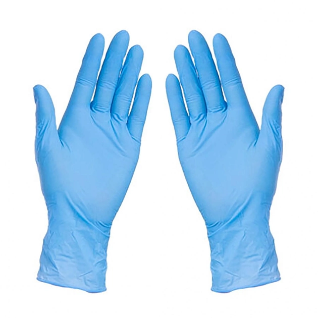 Перчатки нитриловые Care 365 размер М голубые 100 шт - изображение 2