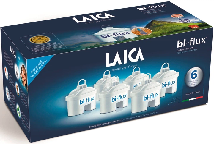 Набор картриджей для фильтра Laica Bi-flux, 6 шт в коробке (F6М
