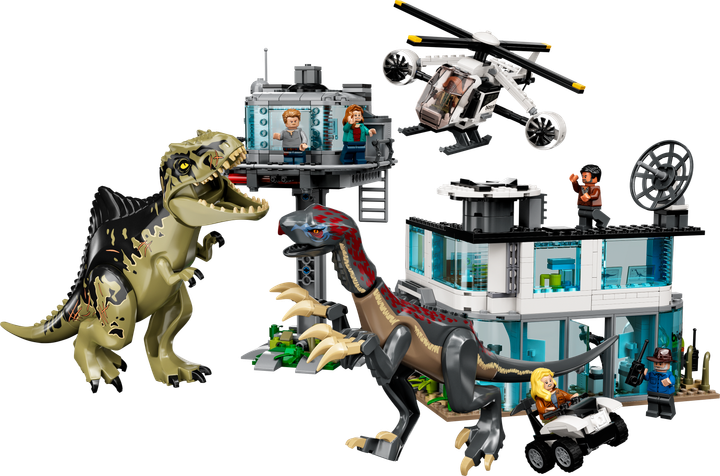 Zestaw klocków LEGO Jurassic World Atak giganotozaura i terizinozaura 810 elementów (76949) - obraz 9