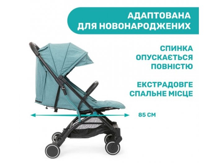 Прогулочная коляска Trolleyme Stroller, Chicco (бирюзовая), 79865.84 - изображение 6