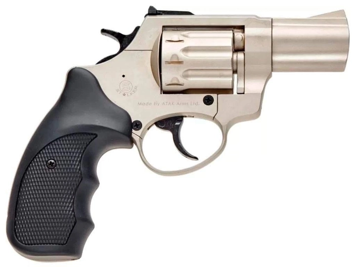 Револьвер Флобера Stalker 2.5" (сатин, пластик чорний) (Z20.2.021) - зображення 2