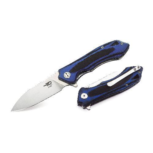 Нiж складний Bestech Knife BELUGA Black+ Blue (BG11G-2) - изображение 1