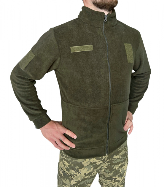 Тактическая флиска ЗСУ военная кофта армейская флисовая олива мужская L (50) - изображение 1