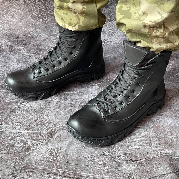 Ботинки мужские зимние тактические ВСУ (ЗСУ) 8608 44 р 28,5 см черные - изображение 2