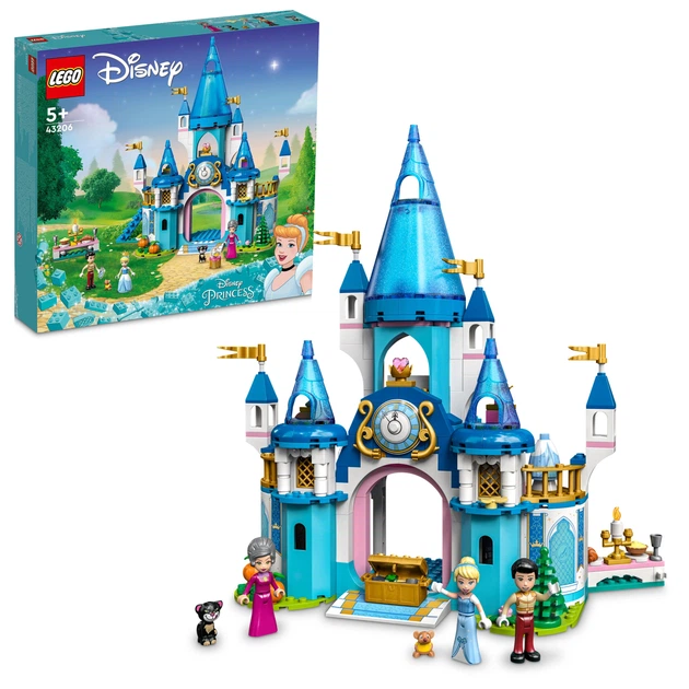 Zestaw klocków LEGO Disney Princess Zamek Kopciuszka i księcia z bajki 365 elementów (43206) - obraz 2