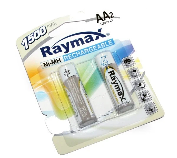 Аккумулятор RAYMAX HR6 AA 1500mAh Ni-MH 1.2V Серый (2057tut) - изображение 2