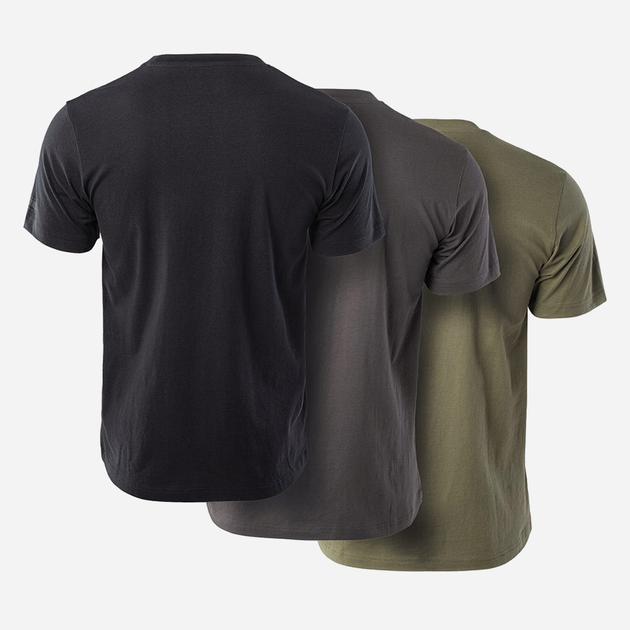 Футболка тактическая мужская Magnum Basic Shirt 3-P-Ol/Fr/B L 3 шт Оливковый/Серый/Черный (5902786346394) - изображение 2