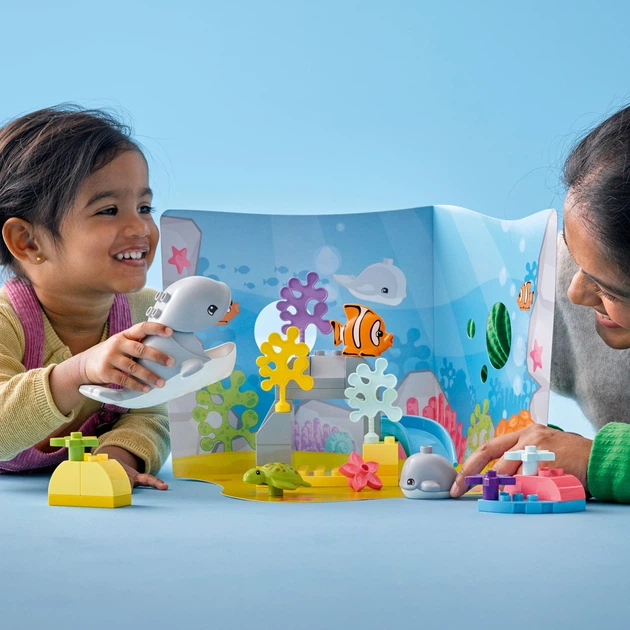 Zestaw klocków LEGO DUPLO Town Dzikie zwierzęta oceanów 32 elementy (10972) - obraz 4
