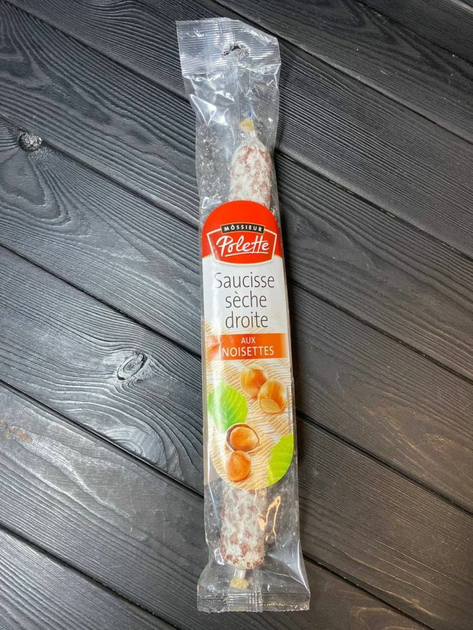 Колбаса с фундуком Polette Saucisse seche droite aux Noisettes ...