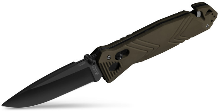 Нож Tb Outdoor CAC Nitrox A6 стропорез штопор стеклобой Хаки (11060060) - изображение 2