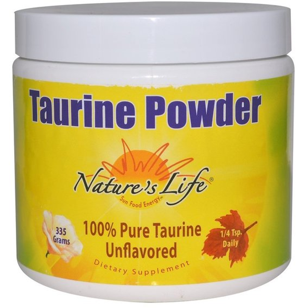 Таурин Nature's Life Taurine Powder 335 g /335 servings/ Unflavored NLI ...