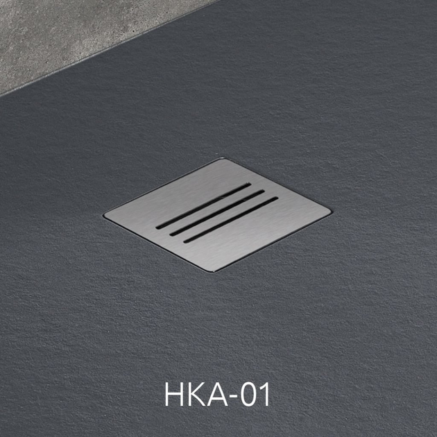 Душовий піддон RADAWAY Kyntos F 140x100 колір антрацит HKF140100-64 - зображення 5