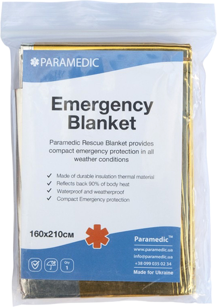 Термоодеяло спасательное Paramedic Rescue blanket (НФ-00000246) - изображение 1
