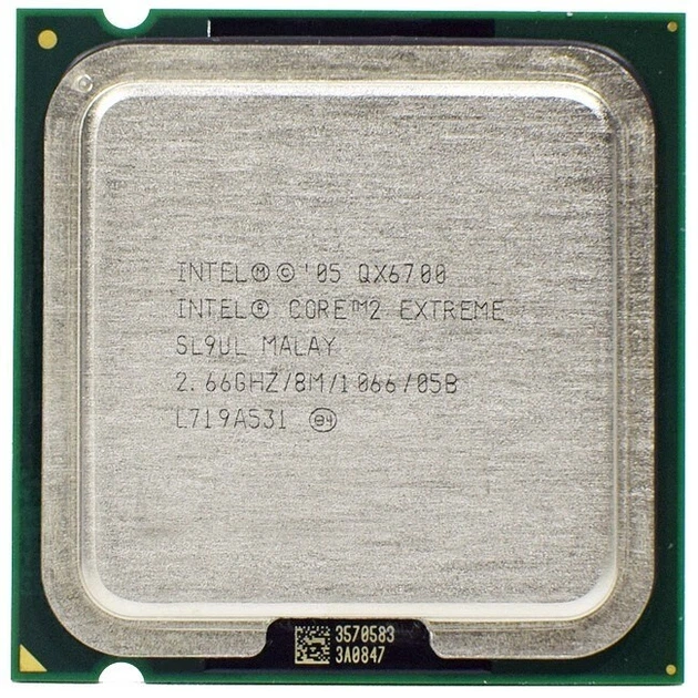 Процессор LGA775 INTEL Core2 QUAD QX6700 ( 4 ЯДРА по 2.66GHz/ 8 MB/ 1066 Mhz ) s775 Tray Б/У - Фото 1 Процессор LGA775 INTEL Core2 QUAD QX6700 ( 4 ЯДРА по 2.66GHz/ 8 MB/ 1066 Mhz ) s775 Tray Б/У - изображение 1