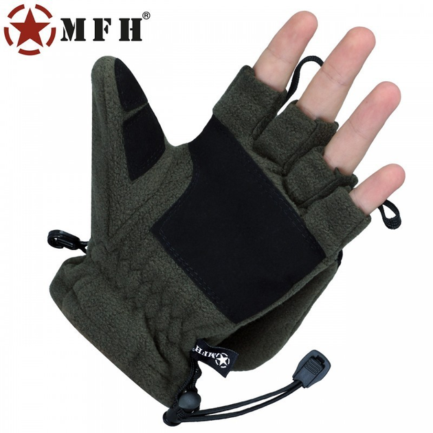 Військові флісові рукавички/рукавиці MFH, олива/хакі, р-р. XL - зображення 2