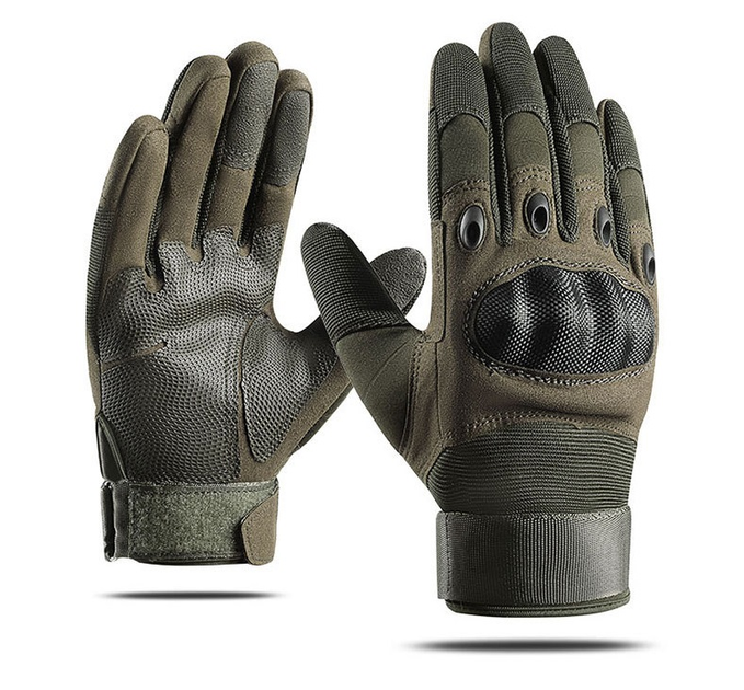 Тактичні рукавиці з закритими пальцями Outdoor Tactics Z192 розмір XL, зелений (олива). - зображення 2
