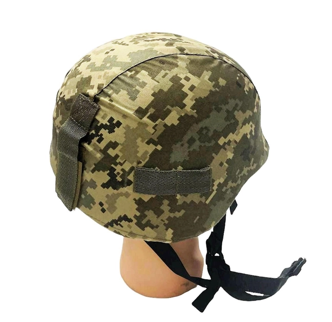 Кавер армейский с креплением под очки, тактический чехол на шлем каску ВСУ, камуфляж пиксель - изображение 1
