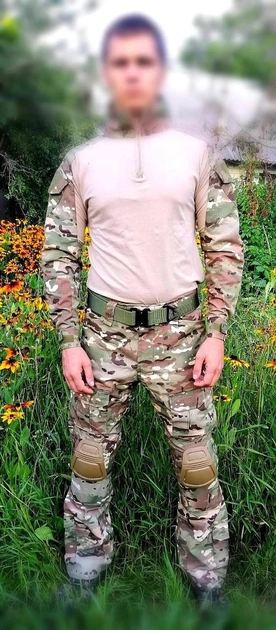 Комплект одежды мультикам летний камуфляж форма XL 80-85 кг рост 175-185 военная расцветка - изображение 2