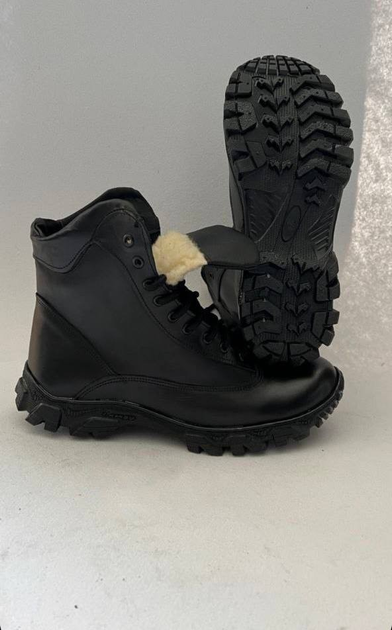 Зимові військові черевики Чорні KH, підошва Energy (KH9-SHORT-WT-BL-EG-40) - изображение 1