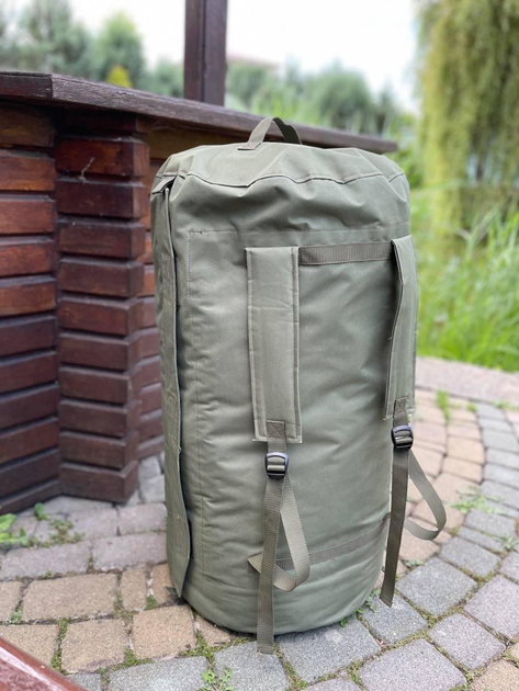 Баул армійський рюкзак сумка-баул тактична військова зсу 120 літрів 82*42 см олива - зображення 2