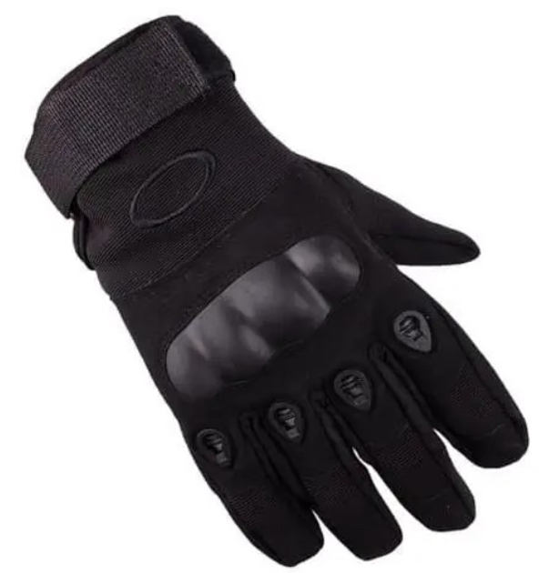 Перчатки тактические полнопалые Oakley L, черные - изображение 1