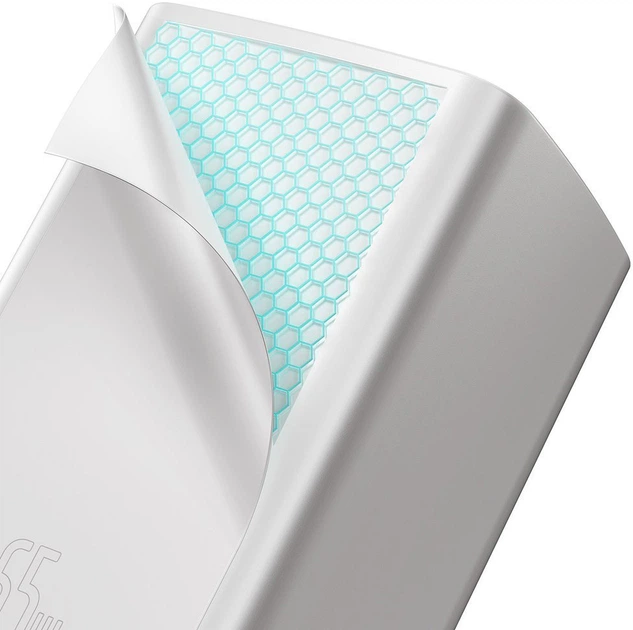 Ładowarka Baseus GaN2 Lite Quick Charger C + U 65W EU Biała (CCGAN2L-B02) - obraz 6
