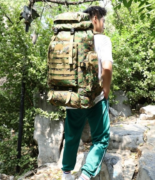 Рюкзак тактический, походный на 80 литров Камуфляж - изображение 2