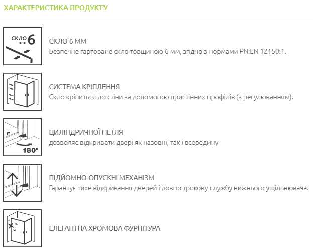 Стеклянная шторка для ванны RADAWAY Eos PND 130 левый 1205202-101L - изображение 3