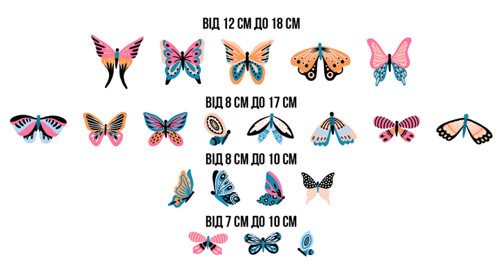 Декоративные бабочки, бабочки для стен, объёмные 3D бабочки оптом. Купить бабочки для декора.