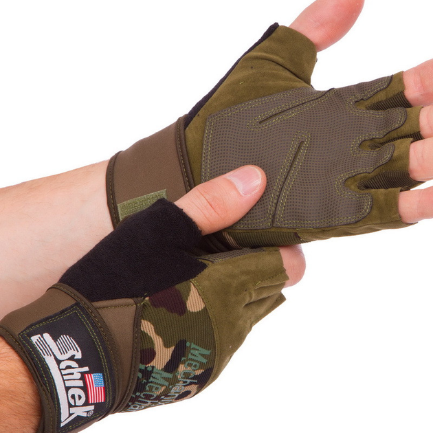 Перчатки тактические с открытыми пальцами Zelart 4928 размер M Camouflage - изображение 2