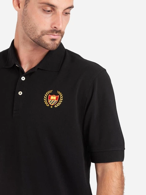 Koszulka polo męska Bel-Air Athletics 30BELM707R216252-99 2XL Czarna (8056353009148) - obraz 3