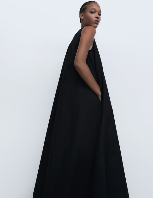 Zara black best sale cape dress