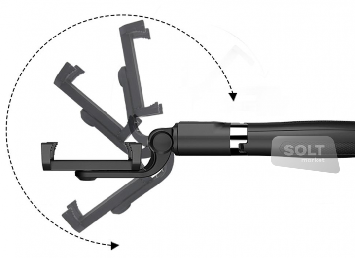 Монопод-штатив Appexel Selfie Stick L01 black для телефону, фотоапарата, екшен камери - Фото 2 Монопод-штатив Appexel Selfie Stick L01 black для телефону, фотоапарата, екшен камери - зображення 2