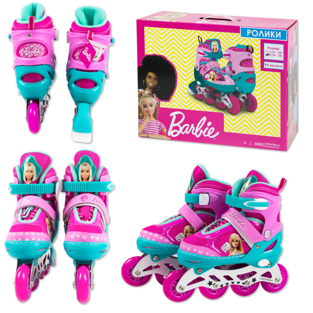 Детские ролики Bambi Barbie, размер M (35-38) (RL2112) | Быстрая ...