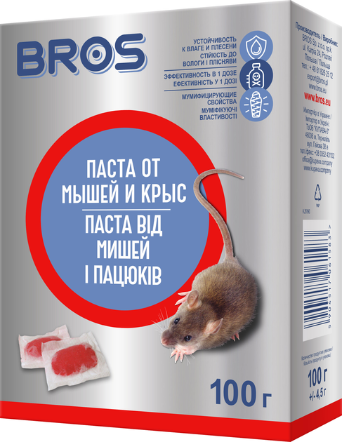 Паста Bros от мышей и крыс …