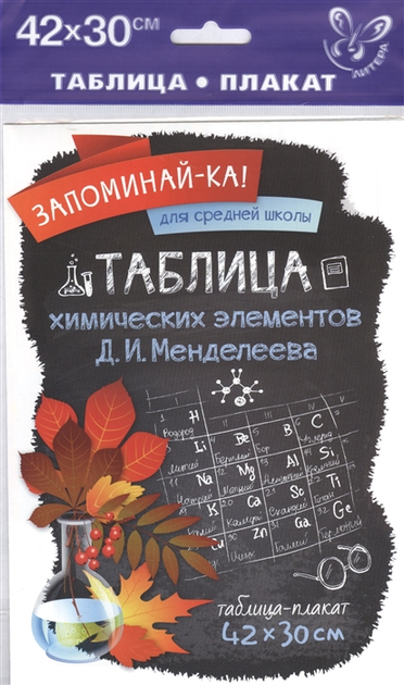 Таблиця Менделєєва : ціна, відгуки, продаж | Купити Таблиця Менделєєва ...