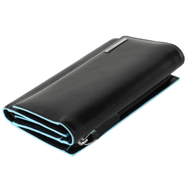 Женский кошелек из натуральной кожи Италия черный 10,5*16*3 см. 2201148 ...