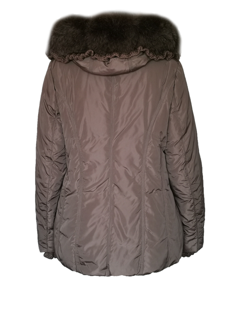 Куртка пуховик женская зимняя с капюшоном и мехом песца Mirage 54 ...