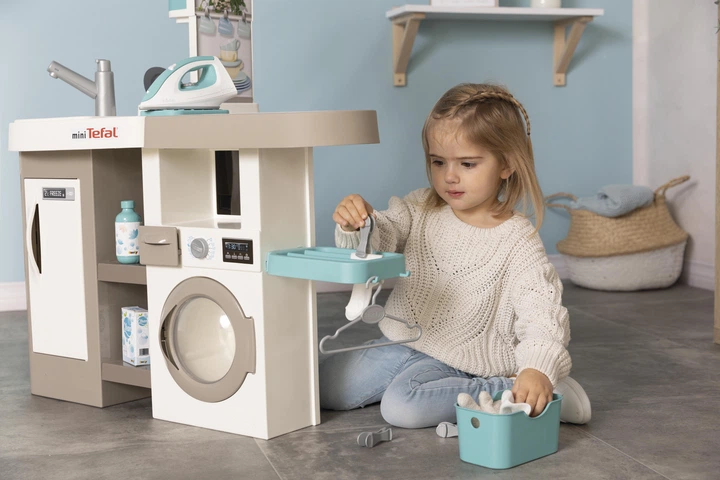 Інтерактивний набір Smoby Toys 2в1 Тефаль Кухня + Пральня (311050) (3032163110507) - зображення 5