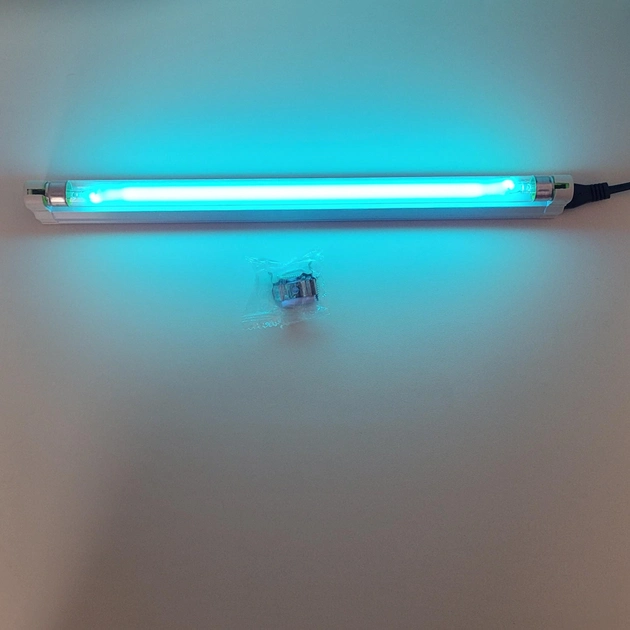 Ультрафіолетова кварцова лампа LGL трубна бактерицидна дезинфікуюча стерилізована 220в 8Вт - зображення 2